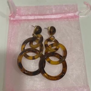 J. Crew tortoise shell statement earrings